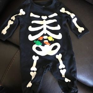 Baby skeleton Halloween costume